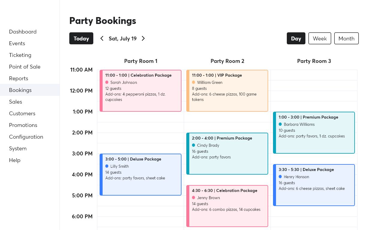 Calendar Booking Schedule