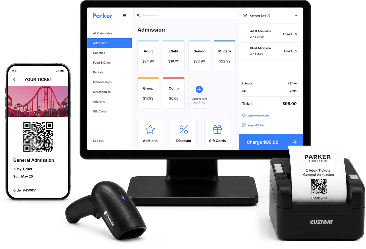 Admissions on POS and Mobile